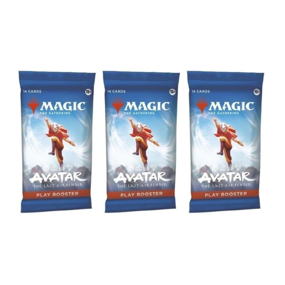 3 Packs Magic The Gathering Play Booster Pack Lot MTG Avatar The Last Airbender